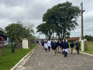 Treinamento do plano de evacuação do CMSM